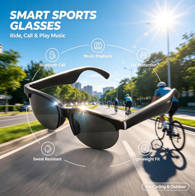 스마트 안경 블루투스 통화 음악 재생 터치 컨트롤 편광 - Smart Glasses Lens 리뷰 및 가격